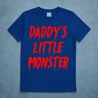 Daddys Little Monster Halloween Blood Red T-Shirt thumb 5