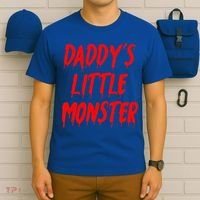 Daddys Little Monster Halloween Blood Red T-Shirt thumb 6