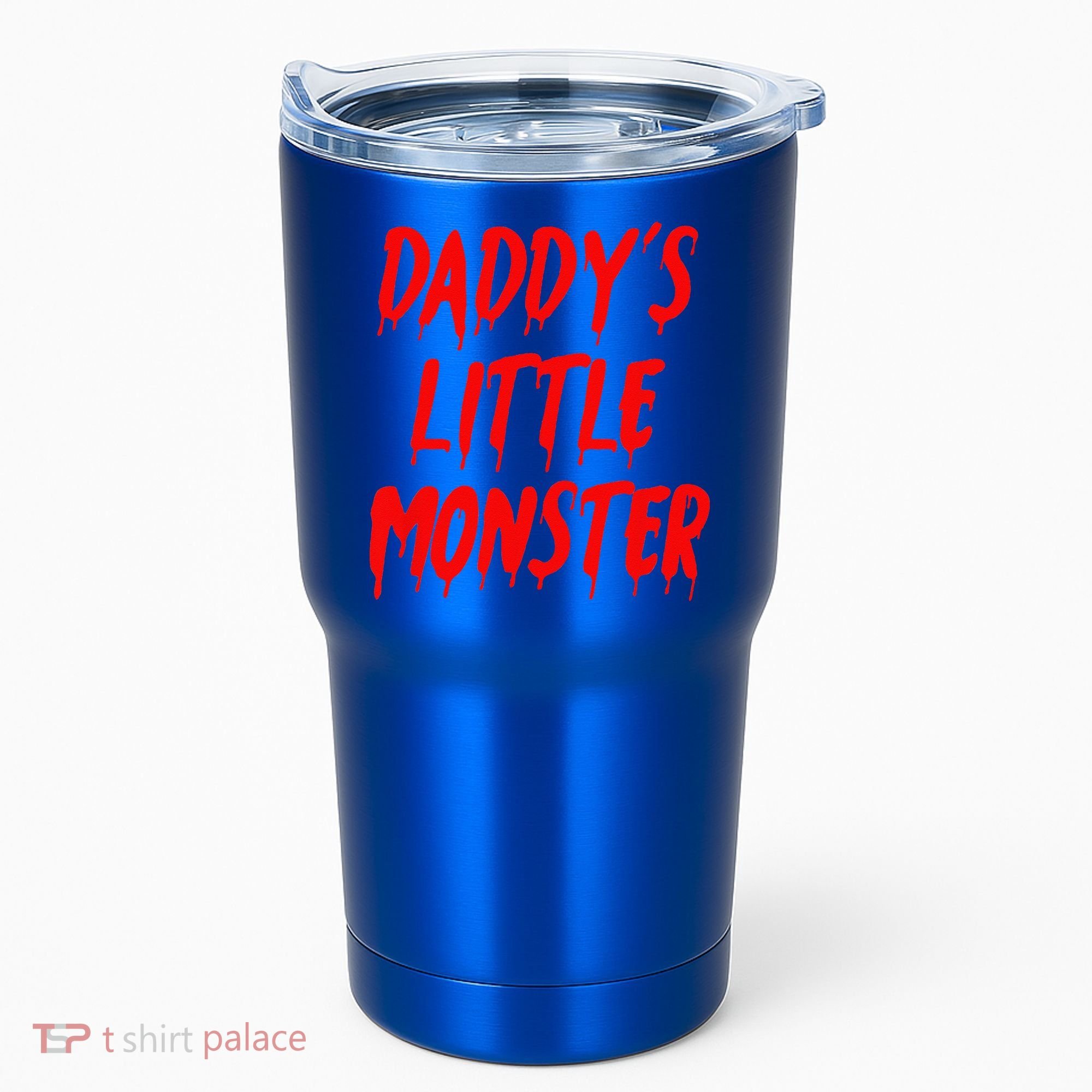 Daddys Little Monster Halloween Blood Red Tumbler
