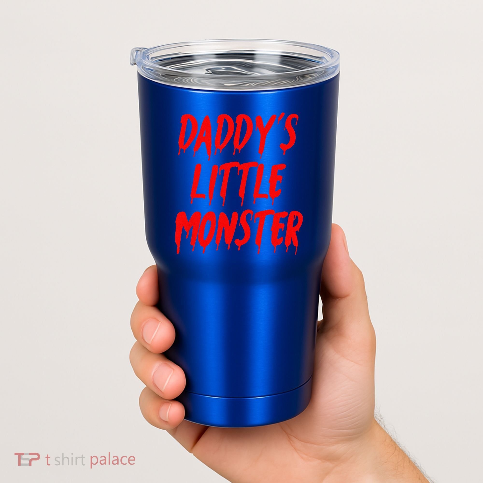Daddys Little Monster Halloween Blood Red Tumbler