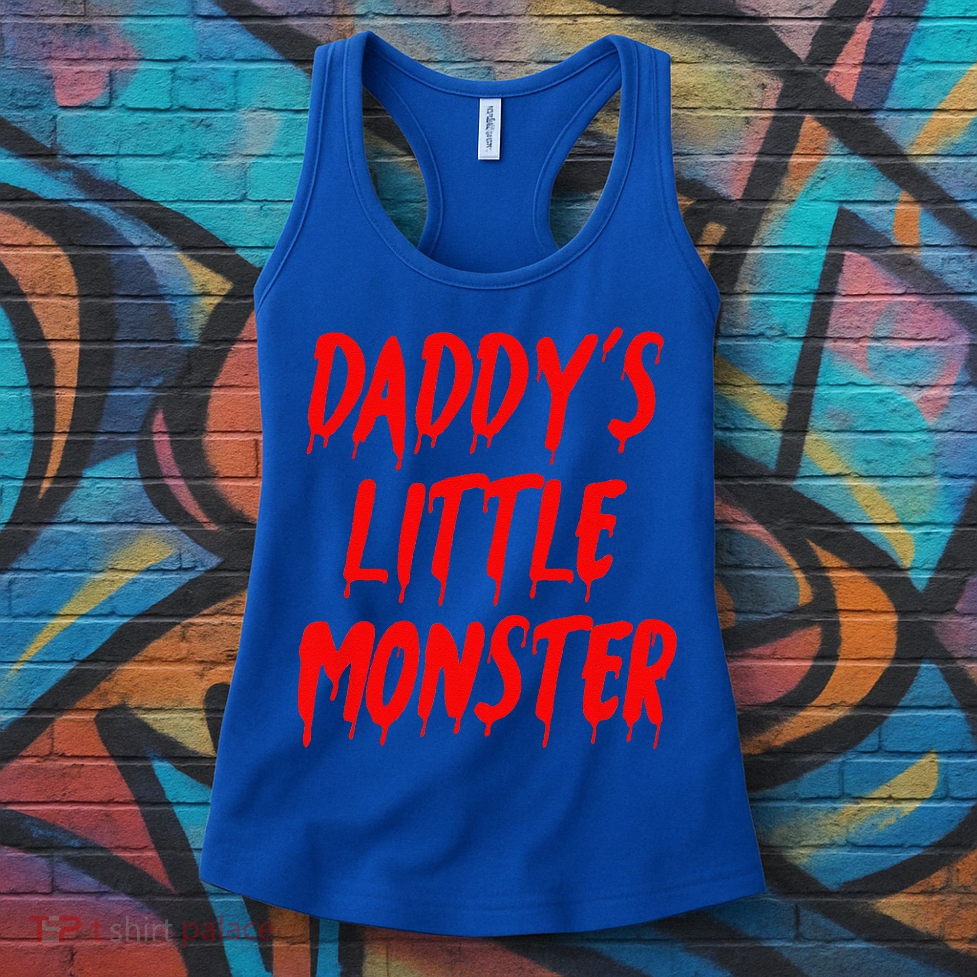 Daddys Little Monster Halloween Blood Red Women's Tank Top