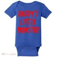 Daddys Little Monster Halloween Blood Red Baby Bodysuit thumb 0