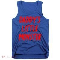 Daddys Little Monster Halloween Blood Red Tank Top thumb 0