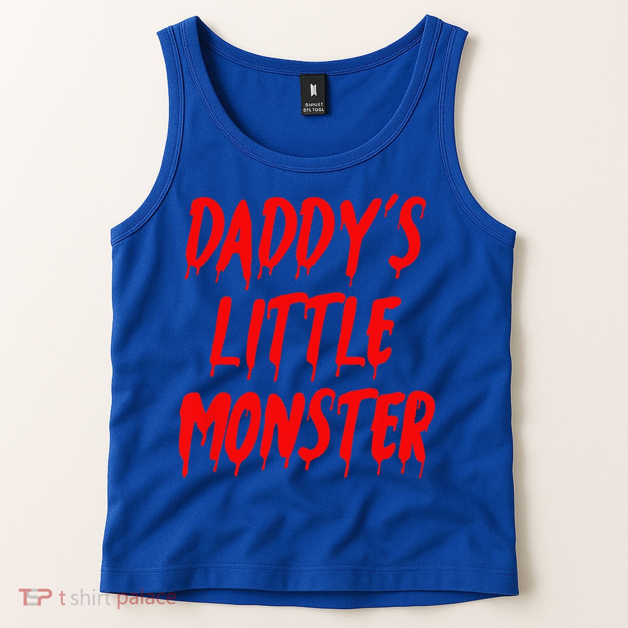 Daddys Little Monster Halloween Blood Red Tank Top