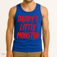 Daddys Little Monster Halloween Blood Red Tank Top thumb 3
