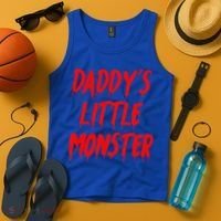 Daddys Little Monster Halloween Blood Red Tank Top thumb 4