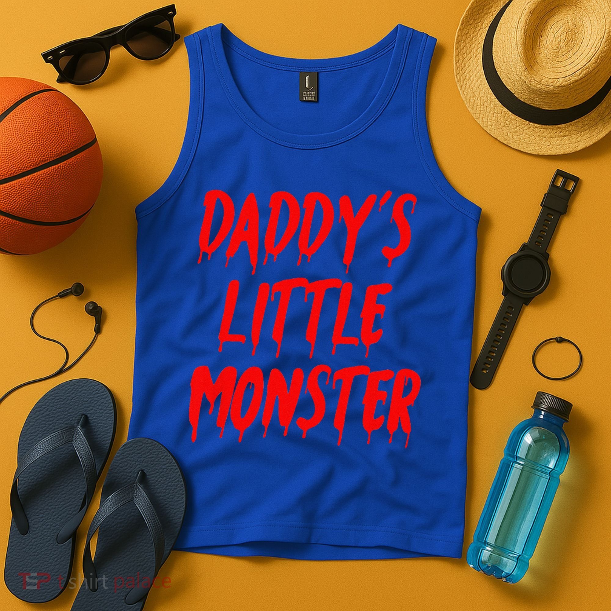 Daddys Little Monster Halloween Blood Red Tank Top