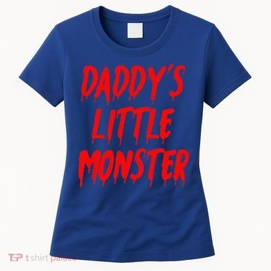 Daddys Little Monster Halloween Blood Red Women's T-Shirt