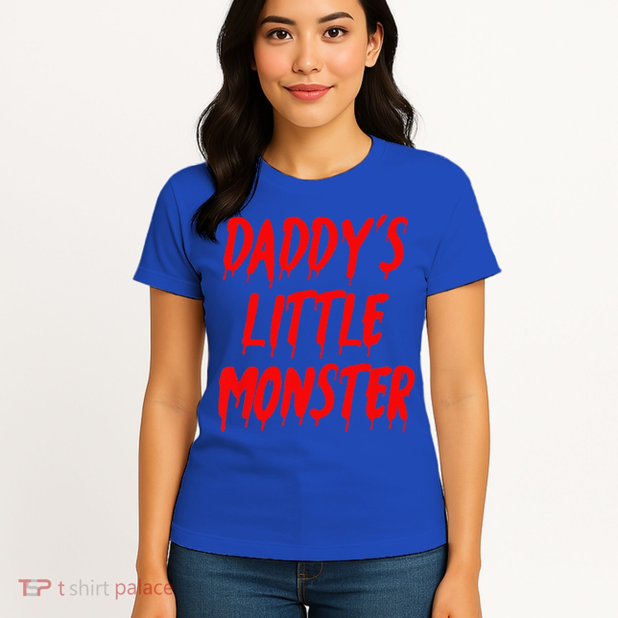 Daddys Little Monster Halloween Blood Red Women's T-Shirt