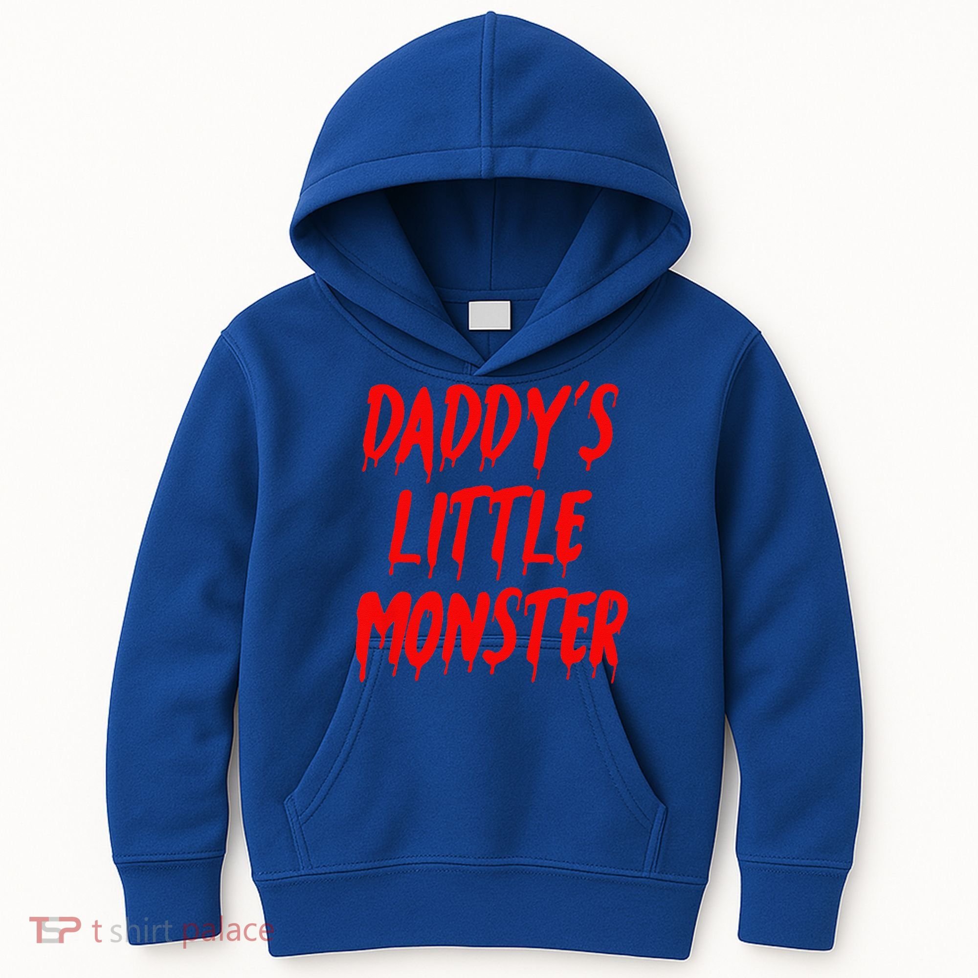 Daddys Little Monster Halloween Blood Red Kids Hoodie