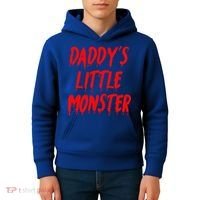 Daddys Little Monster Halloween Blood Red Kids Hoodie thumb 4