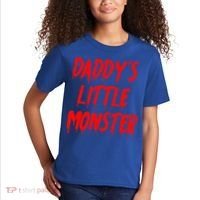 Daddys Little Monster Halloween Blood Red Kids T-Shirt thumb 2