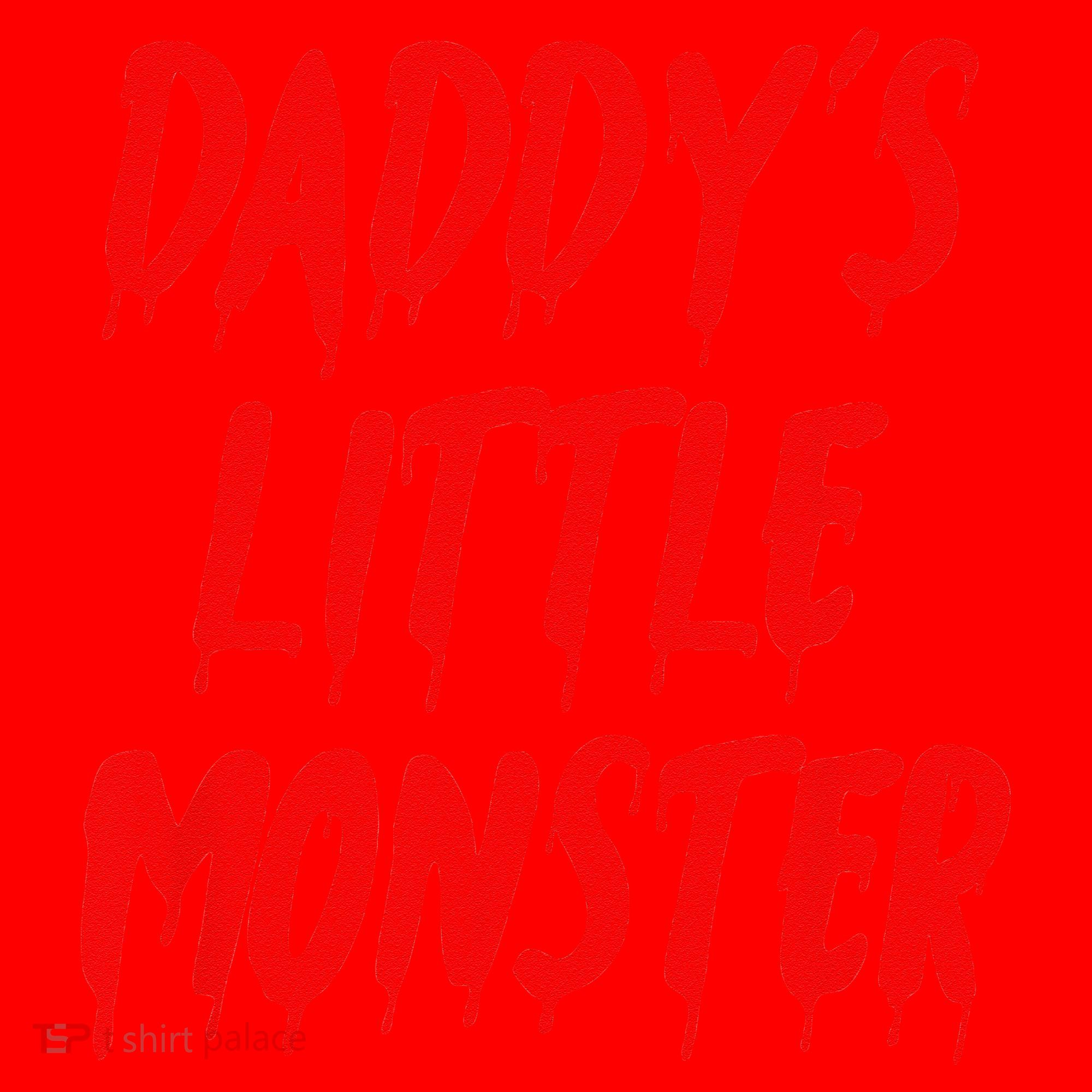 Daddys Little Monster Halloween Blood Red Santa Hat