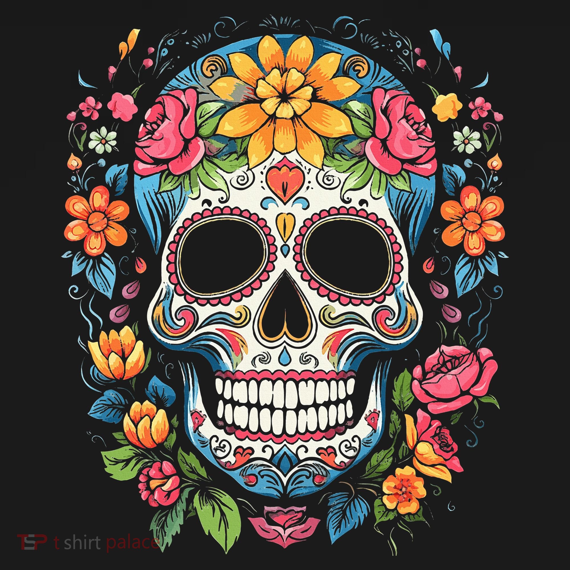 De Los Muertos Day of the Dead Sugar Skull Halloween Pajama Set