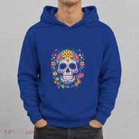 De Los Muertos Day of the Dead Sugar Skull Halloween Hoodie thumb 0