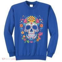 De Los Muertos Day of the Dead Sugar Skull Halloween Sweatshirt thumb 0
