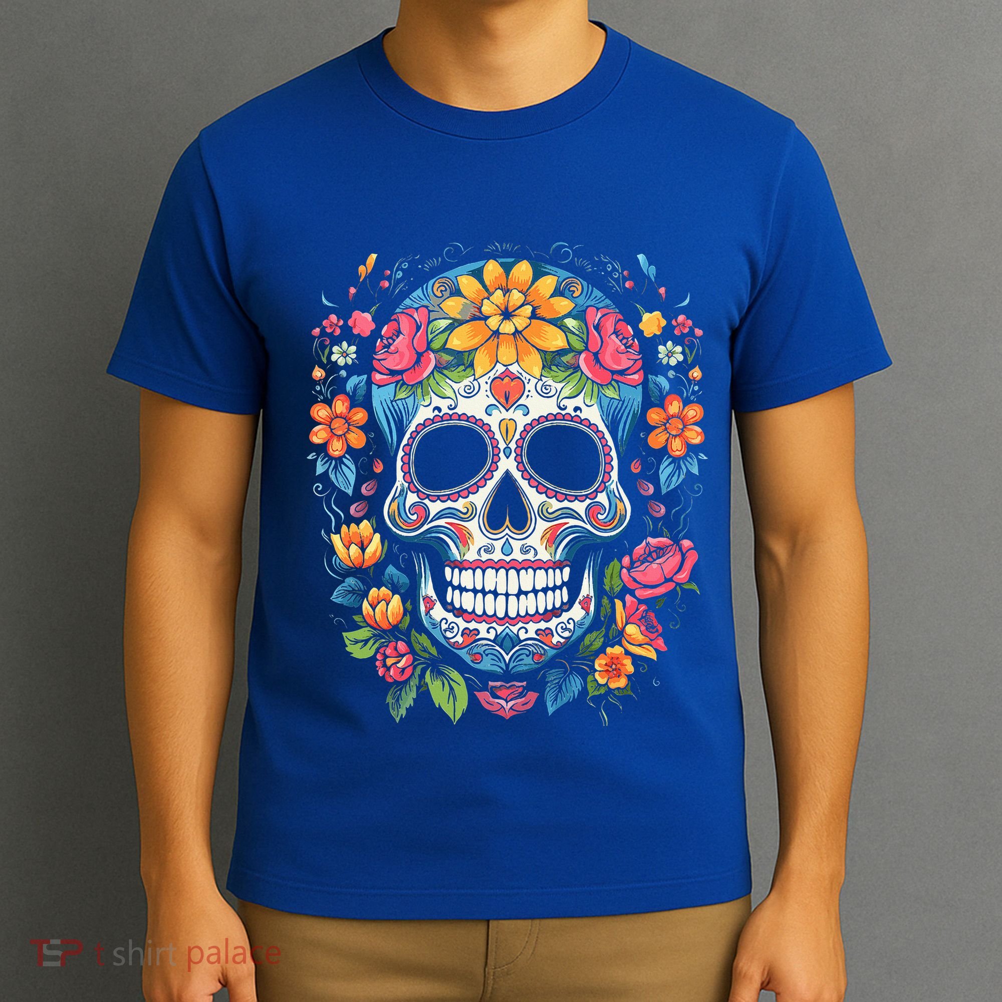 De Los Muertos Day of the Dead Sugar Skull Halloween T-Shirt