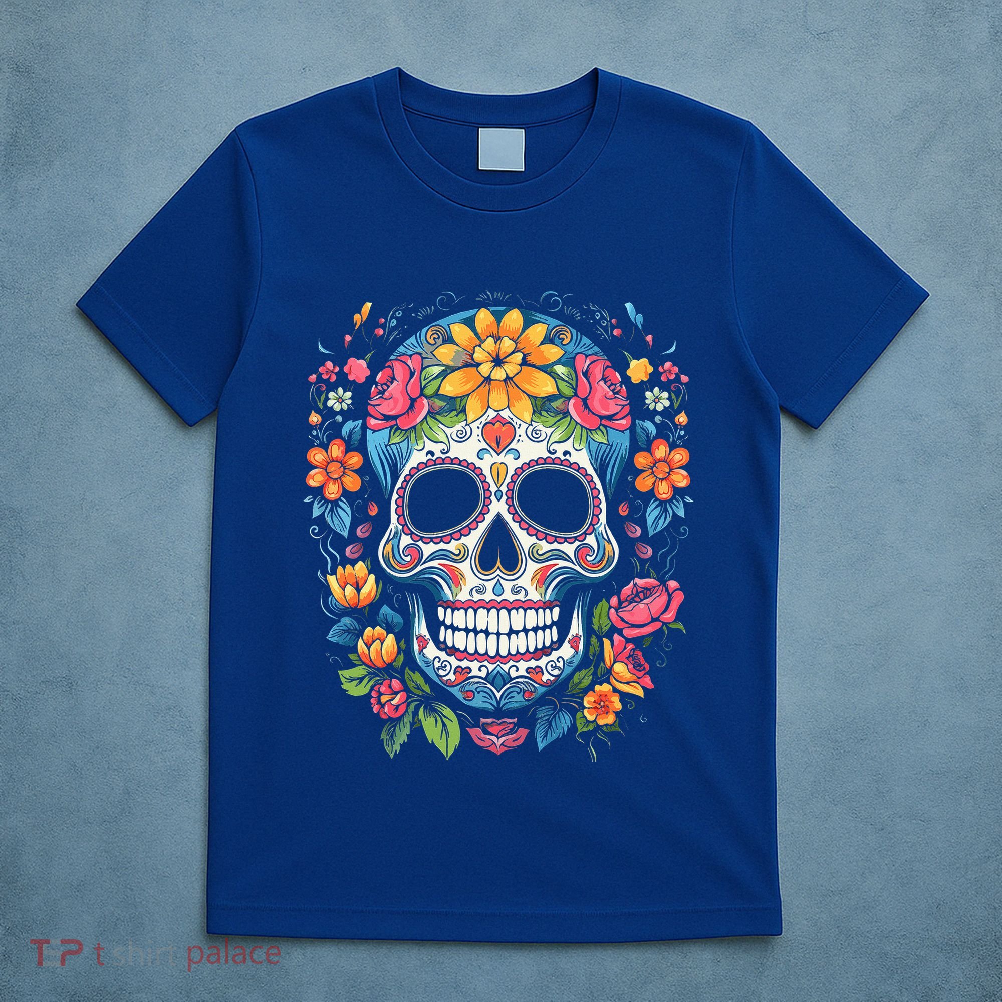 De Los Muertos Day of the Dead Sugar Skull Halloween T-Shirt
