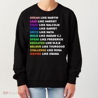 Dream Like Martin Lead Like Harriet Black History Gift Cute Gift Women's Sweatshirt thumb 0