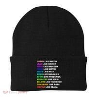 Dream Like Martin Lead Like Harriet Black History Gift Cute Gift Beanie thumb 0