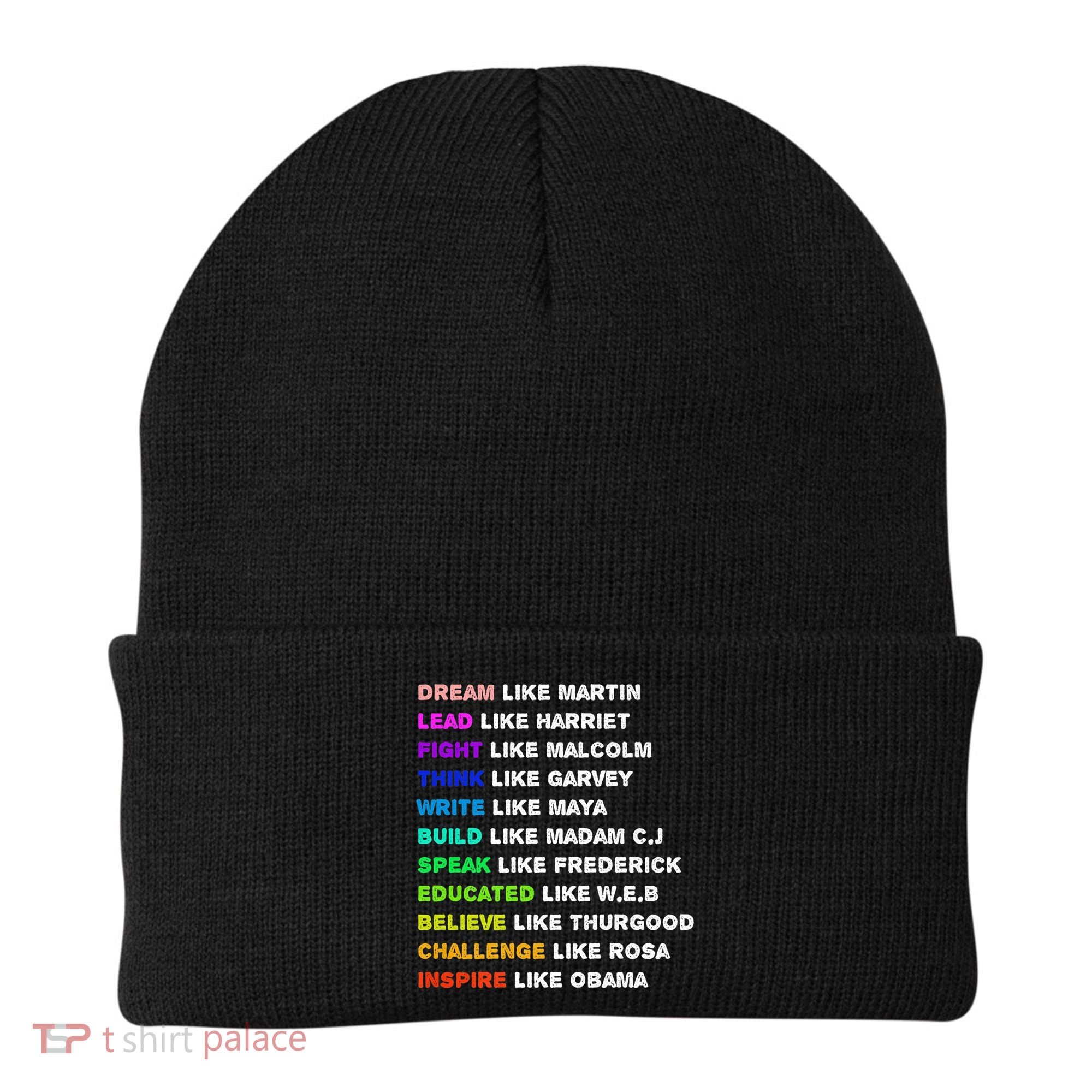 Dream Like Martin Lead Like Harriet Black History Gift Cute Gift Beanie