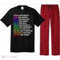 Dream Like Martin Lead Like Harriet Black History Gift Cute Gift Pajama Set thumb 0