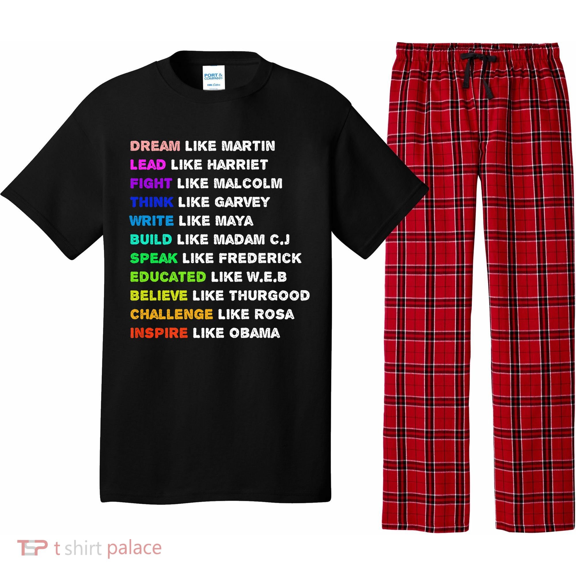 Dream Like Martin Lead Like Harriet Black History Gift Cute Gift Pajama Set