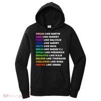 Dream Like Martin Lead Like Harriet Black History Gift Cute Gift Women's Hoodie thumb 0