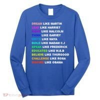Dream Like Martin Lead Like Harriet Black History Gift Cute Gift Long Sleeve Shirt thumb 0