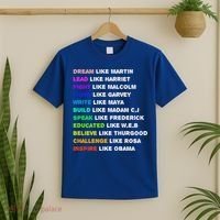 Dream Like Martin Lead Like Harriet Black History Gift Cute Gift T-Shirt thumb 2