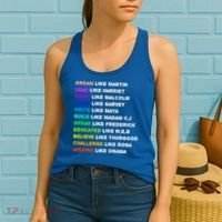 Dream Like Martin Lead Like Harriet Black History Gift Cute Gift Women's Tank Top thumb 2