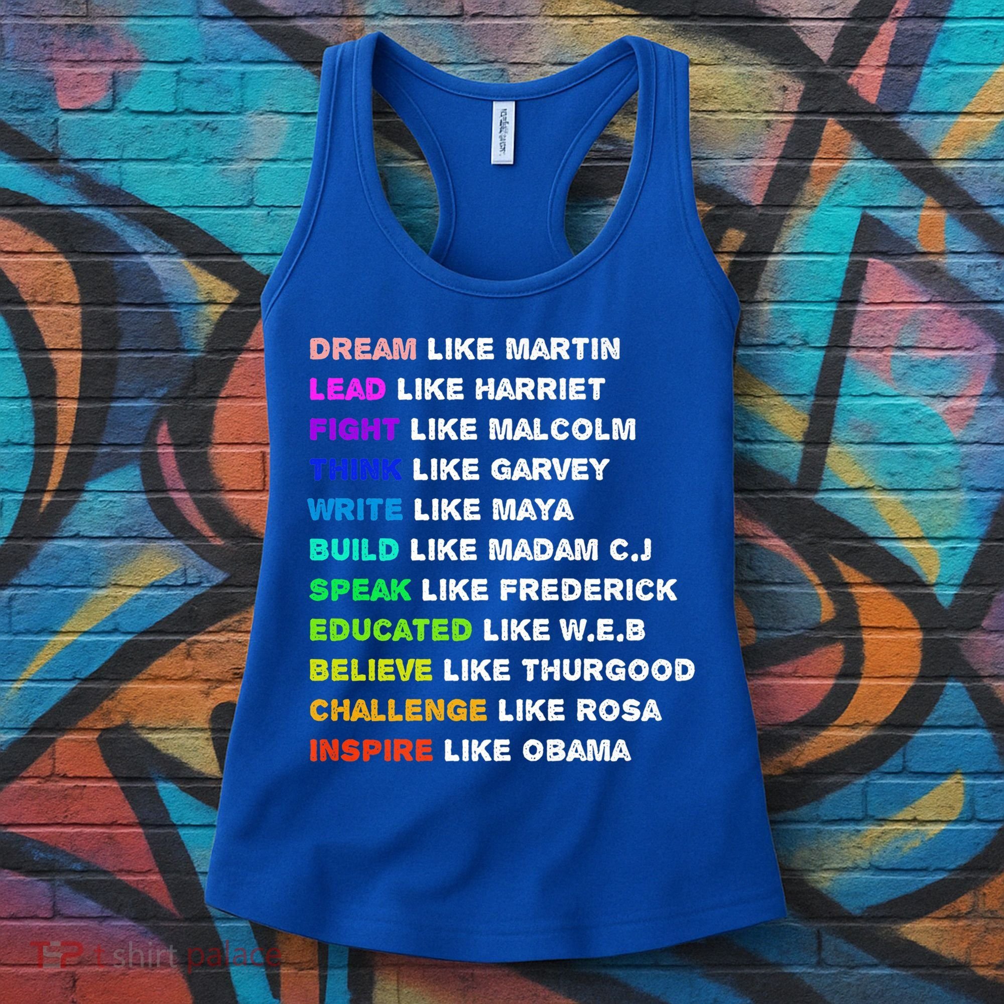 Dream Like Martin Lead Like Harriet Black History Gift Cute Gift Women's Tank Top