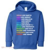 Dream Like Martin Lead Like Harriet Black History Gift Cute Gift Toddler Hoodie thumb 0