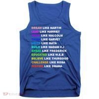 Dream Like Martin Lead Like Harriet Black History Gift Cute Gift Tank Top thumb 0