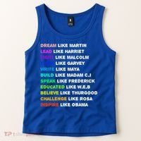 Dream Like Martin Lead Like Harriet Black History Gift Cute Gift Tank Top thumb 2