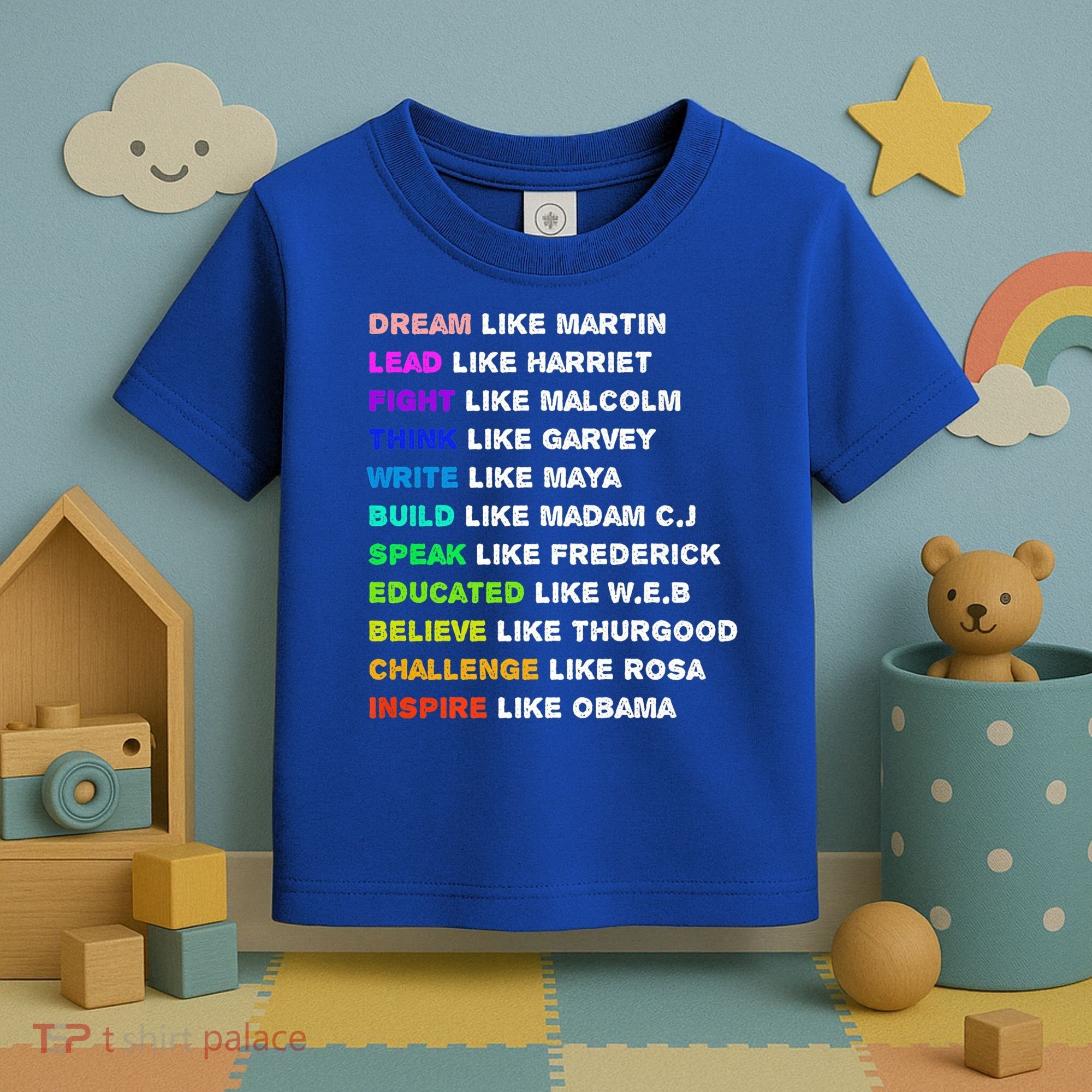 Dream Like Martin Lead Like Harriet Black History Gift Cute Gift Toddler T-Shirt