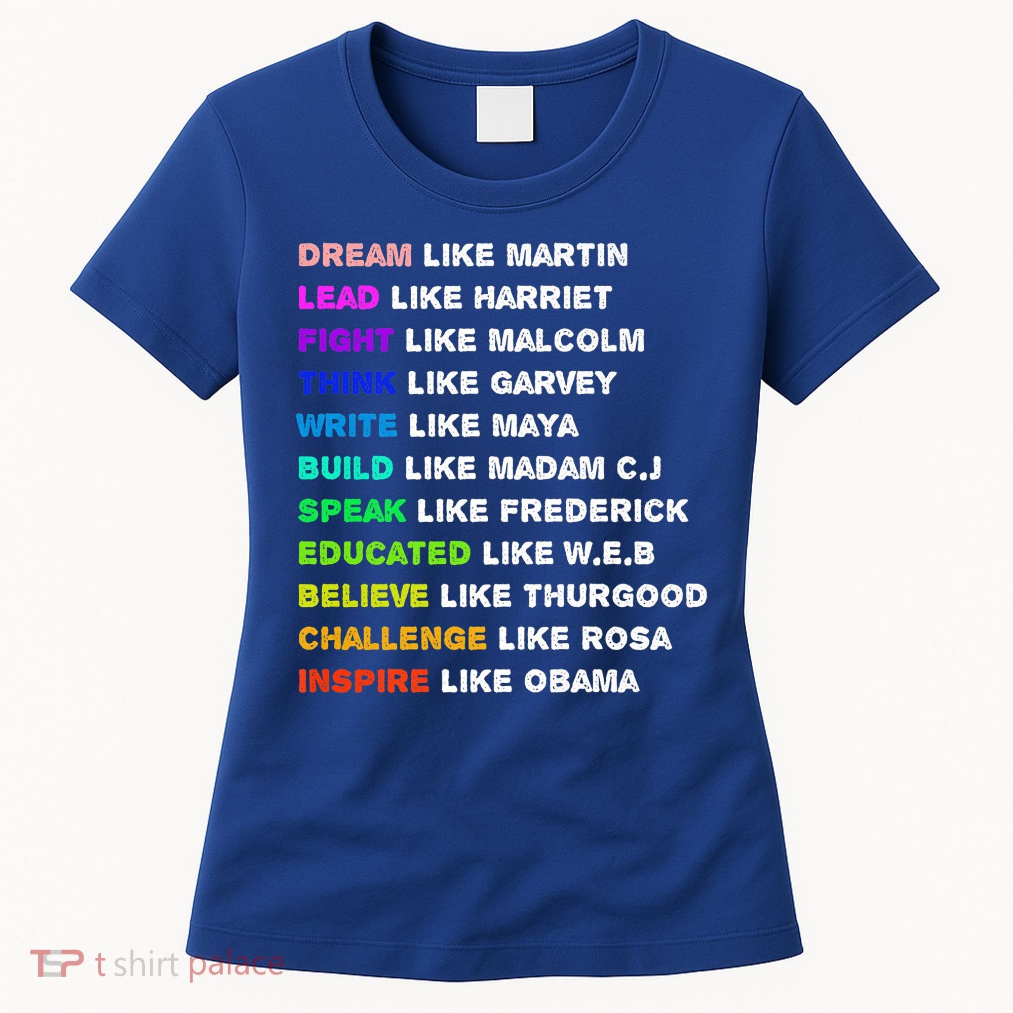 Dream Like Martin Lead Like Harriet Black History Gift Cute Gift Women's T-Shirt