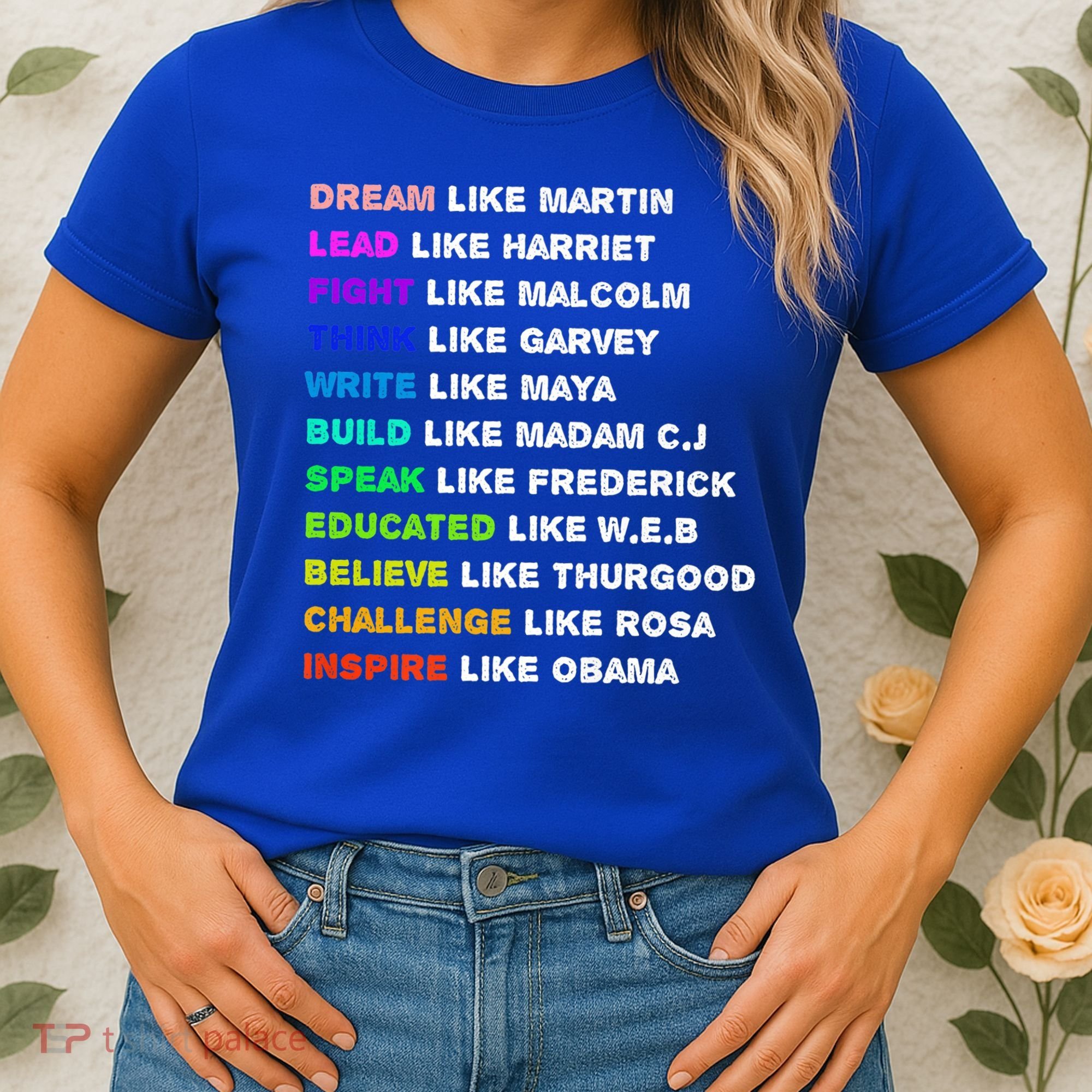 Dream Like Martin Lead Like Harriet Black History Gift Cute Gift Women's T-Shirt