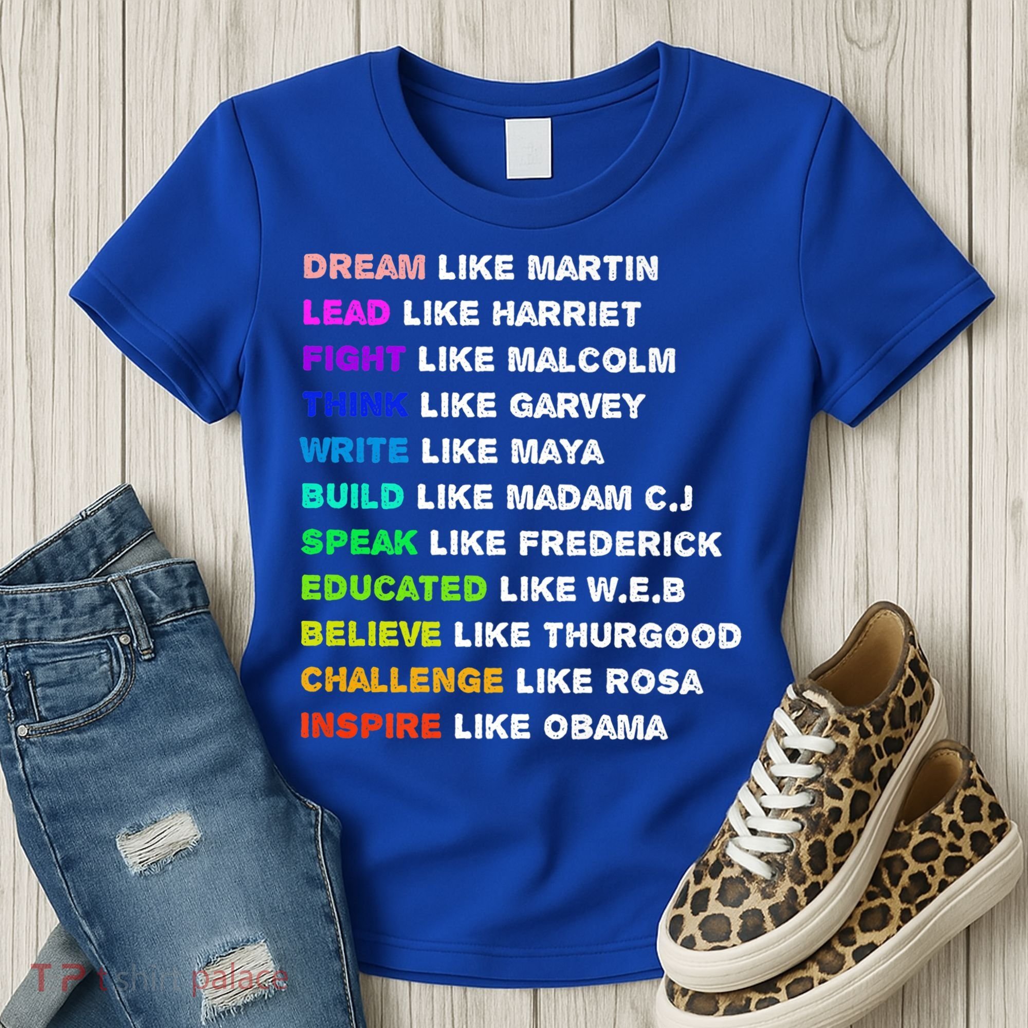 Dream Like Martin Lead Like Harriet Black History Gift Cute Gift Women's T-Shirt