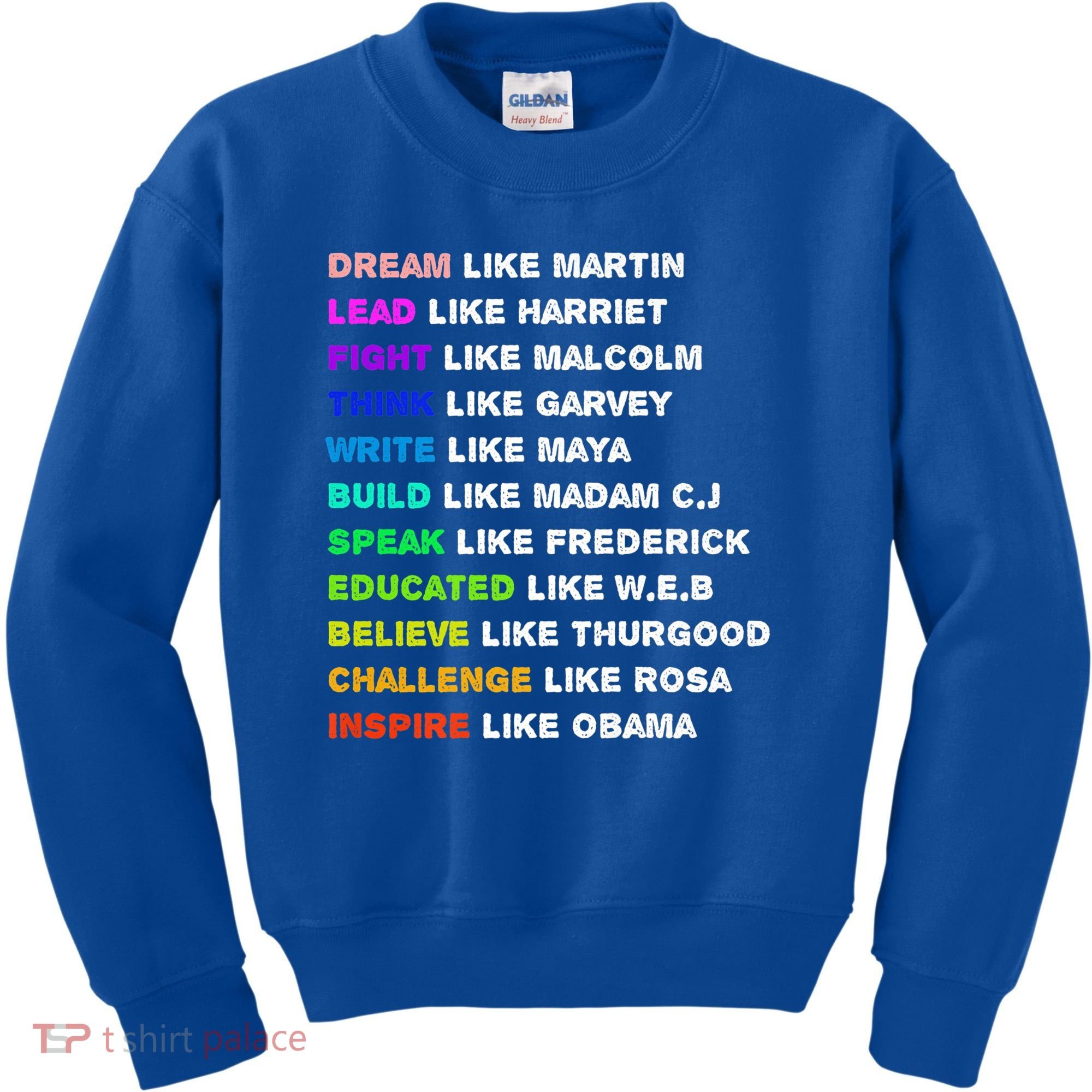 Dream Like Martin Lead Like Harriet Black History Gift Cute Gift Kids Sweatshirt