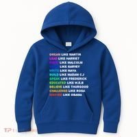Dream Like Martin Lead Like Harriet Black History Gift Cute Gift Kids Hoodie thumb 0