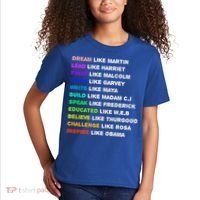 Dream Like Martin Lead Like Harriet Black History Gift Cute Gift Kids T-Shirt thumb 2
