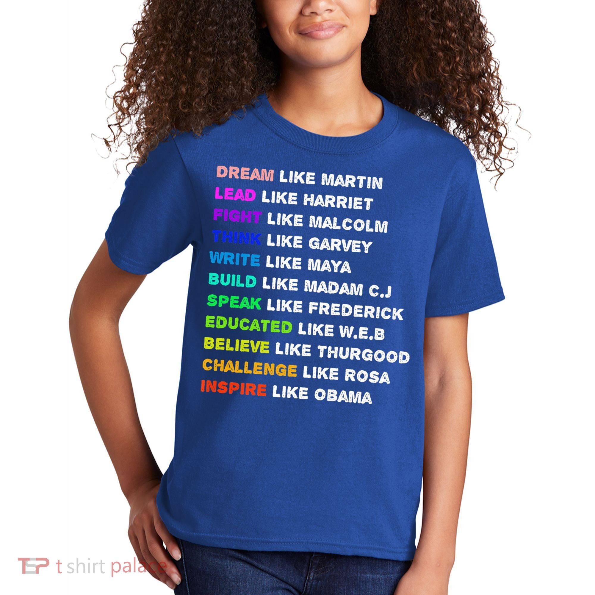 Dream Like Martin Lead Like Harriet Black History Gift Cute Gift Kids T-Shirt