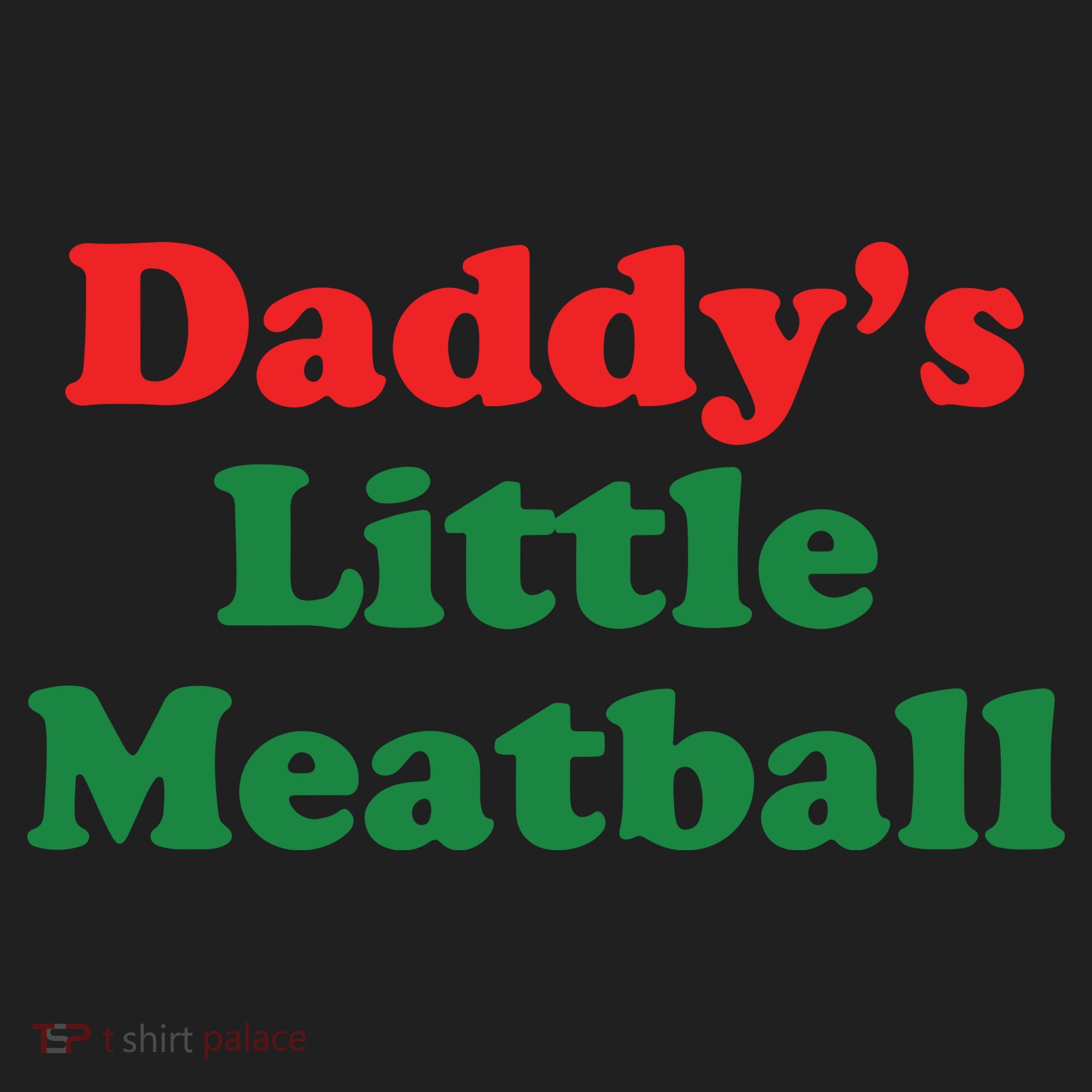 Daddy Little Meatball Italian Ironic Funny Meme Women's Sweatshirt