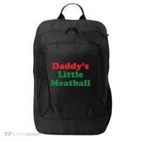 Daddy Little Meatball Italian Ironic Funny Meme City Backpack thumb 0
