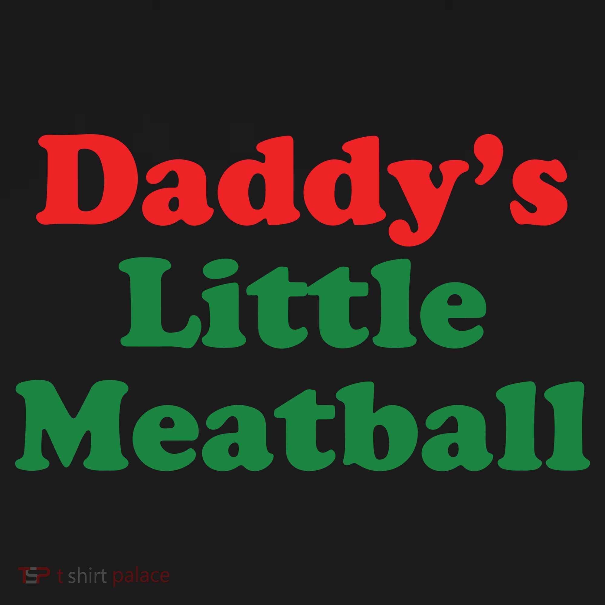 Daddy Little Meatball Italian Ironic Funny Meme Coaster