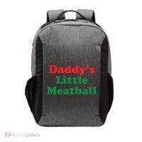 Daddy Little Meatball Italian Ironic Funny Meme Vector Backpack thumb 0