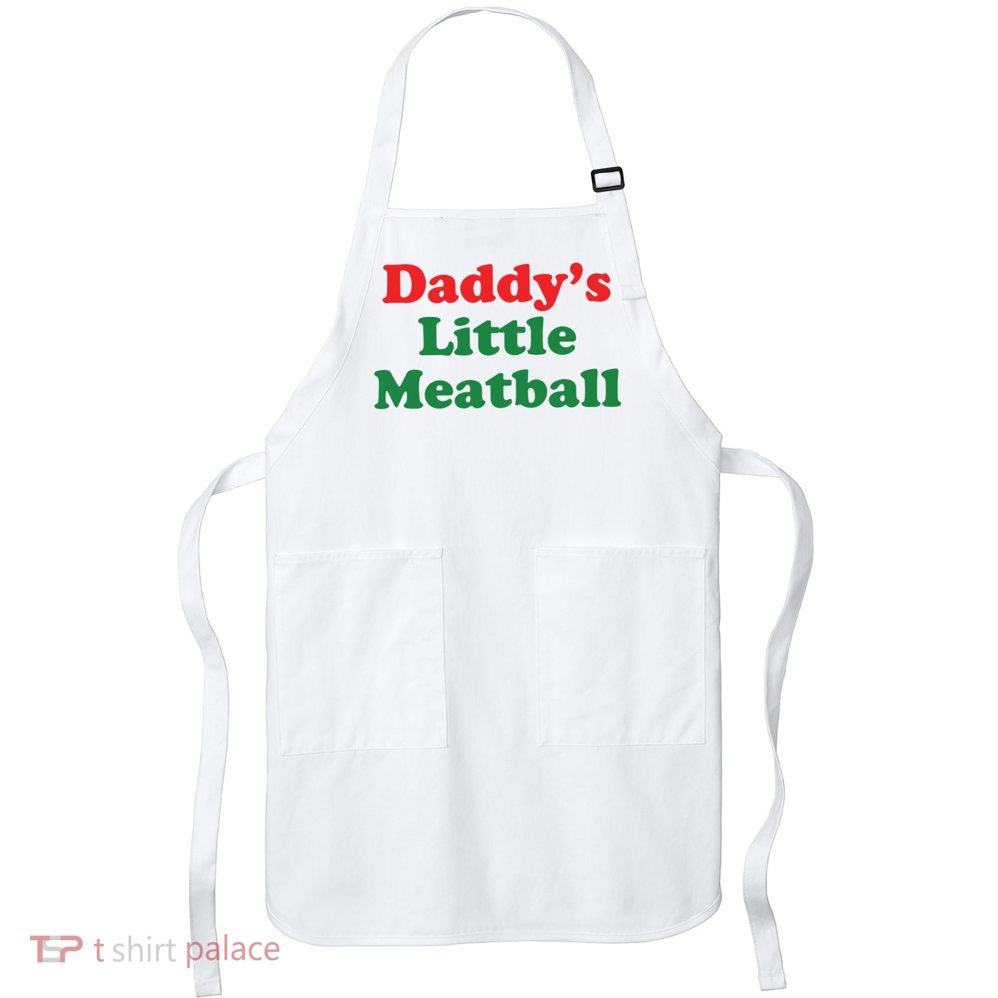 Daddy Little Meatball Italian Ironic Funny Meme Apron
