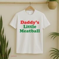 Daddy Little Meatball Italian Ironic Funny Meme T-Shirt thumb 2