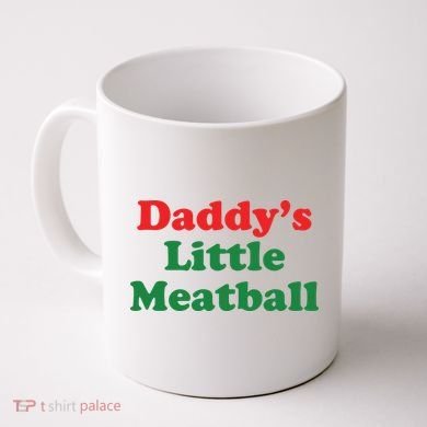 Daddy Little Meatball Italian Ironic Funny Meme Coffee Mug